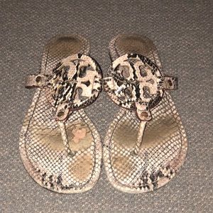 Snake Skin Tory Burch Miller Sandal